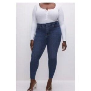 Good American Good Legs Crop Women's Plus Size 28-32 GLCAF739T NWT